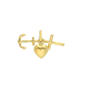 Fede speranza carità - oro giallo
