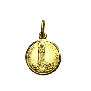 Medaglia Madonna di Fatima - bordo lucido