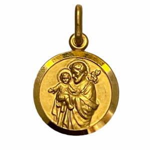 Medaglia San Giuseppe oro giallo