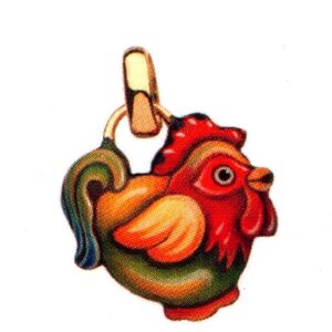 Ciondolo gallo Gabriella Rivalta