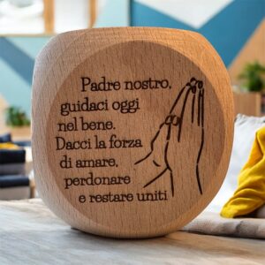 Dado delle Preghiere del Mattino in Legno